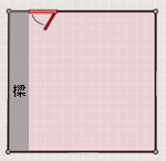 圖C：樑與門呈垂直狀，但並末通過門。